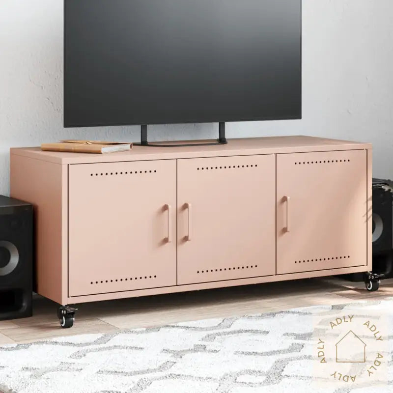 Tv-Benk Rosa 100,5X39X43,5 Cm Kaldvalset Stål