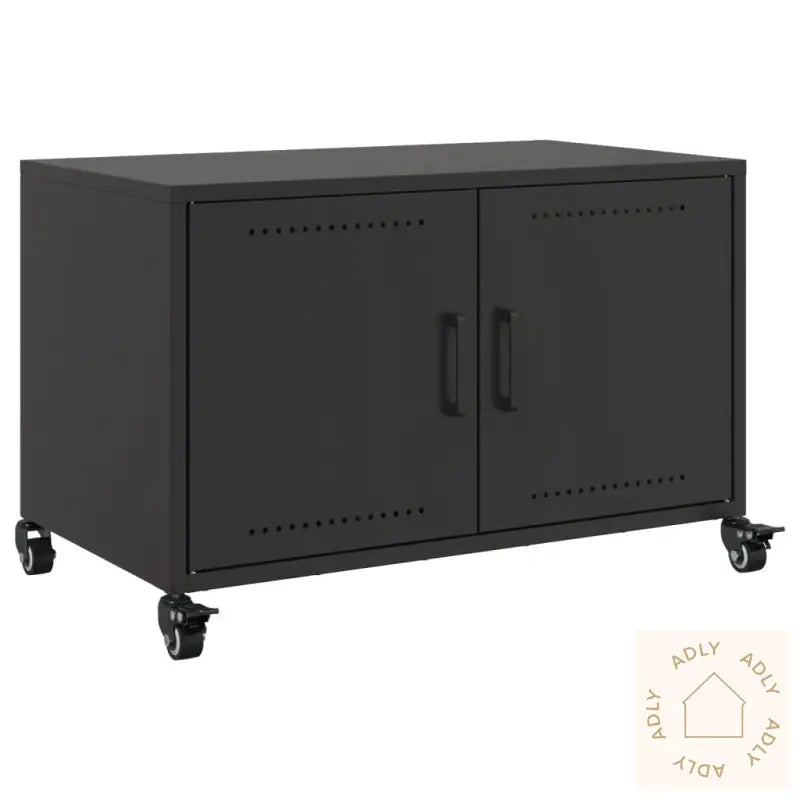 Tv-Benk Svart 68X39X43,5 Cm Stål