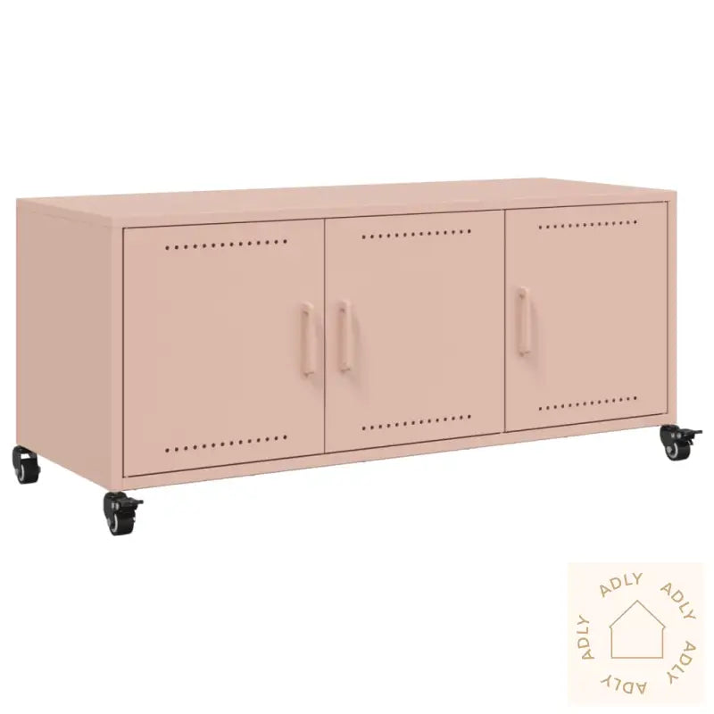 Tv-Benk Rosa 100,5X39X43,5 Cm Kaldvalset Stål