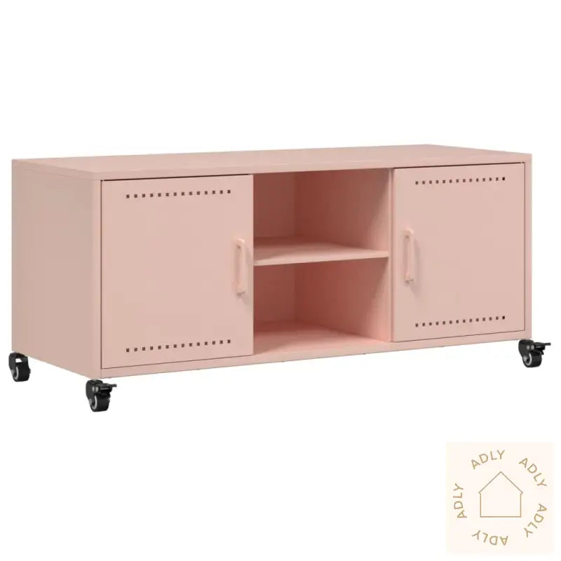 Tv-Benk Rosa 100,5X39X43,5 Cm Stål