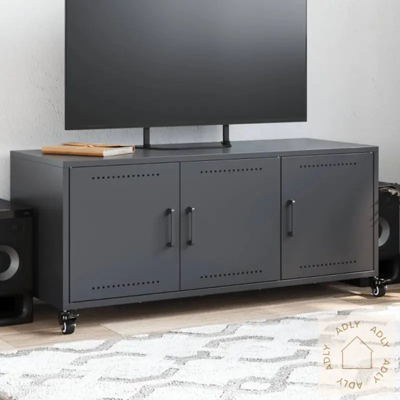 Tv-Benk Antrasitt 100,5X39X43,5 Cm Stål