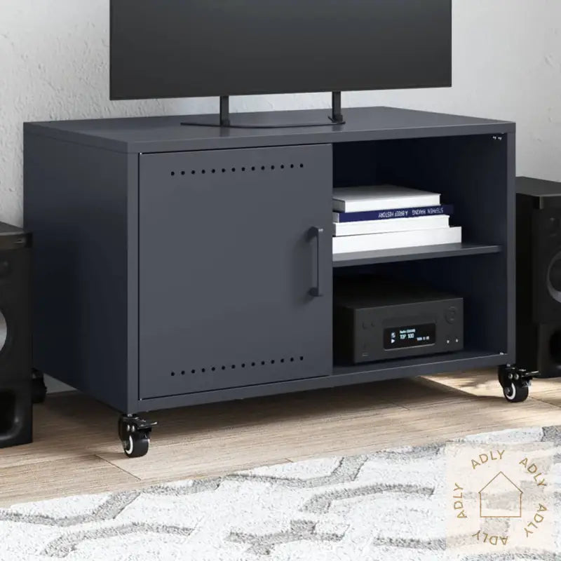 Tv-Benk Antrasitt 68X39X43,5 Cm Stål