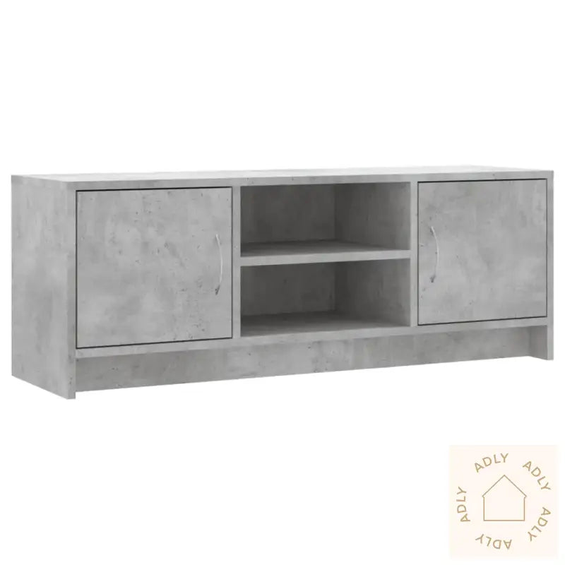 Tv-Benk Betonggrå 102X30X37,5 Cm Konstruert Tre