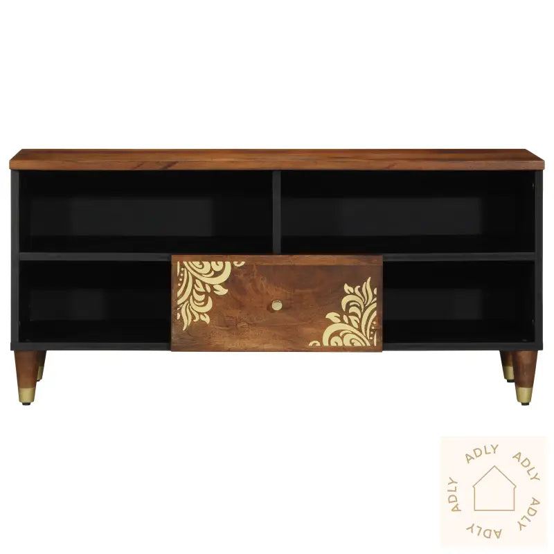 Tv-Benke 100X33X46 Cm Solid Tre Mango