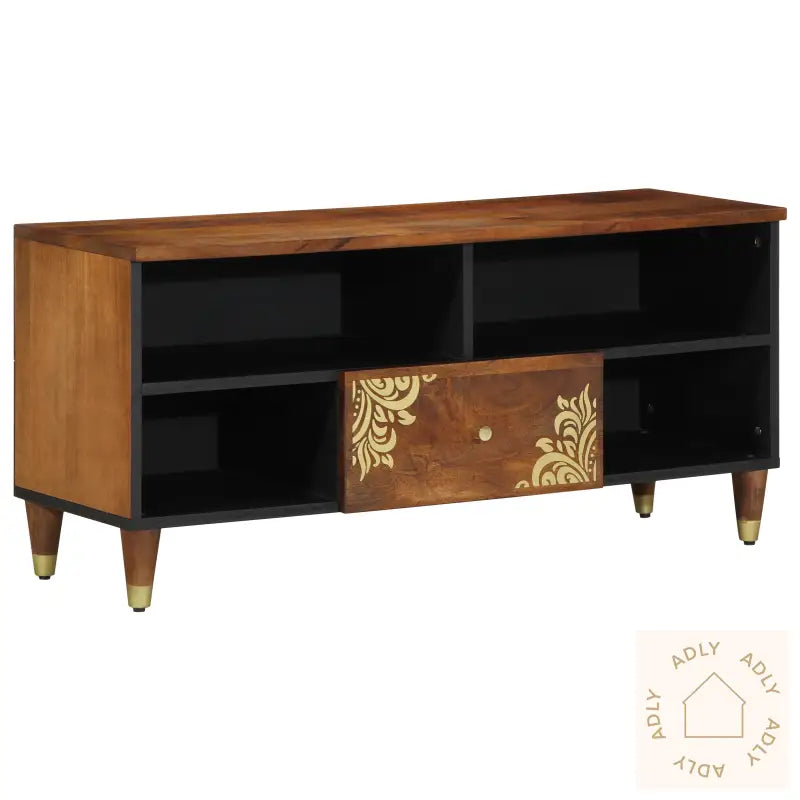 Tv-Benke 100X33X46 Cm Solid Tre Mango