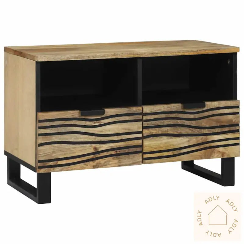 Tv-Benk - 70X33,5X46 Cm, Solid Mangotre