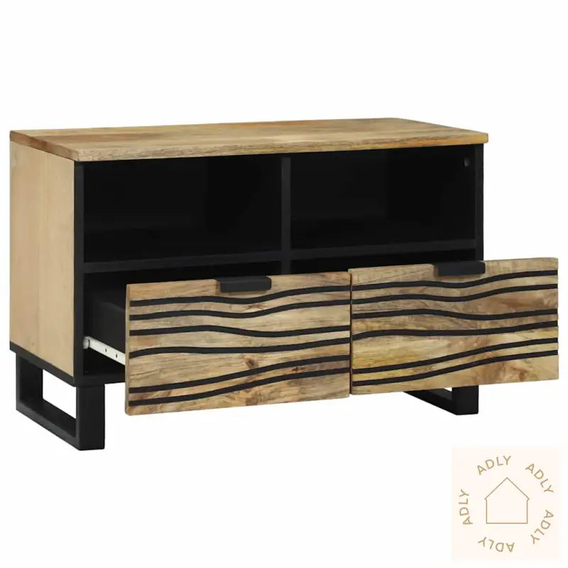 Tv-Benk - 70X33,5X46 Cm, Solid Mangotre