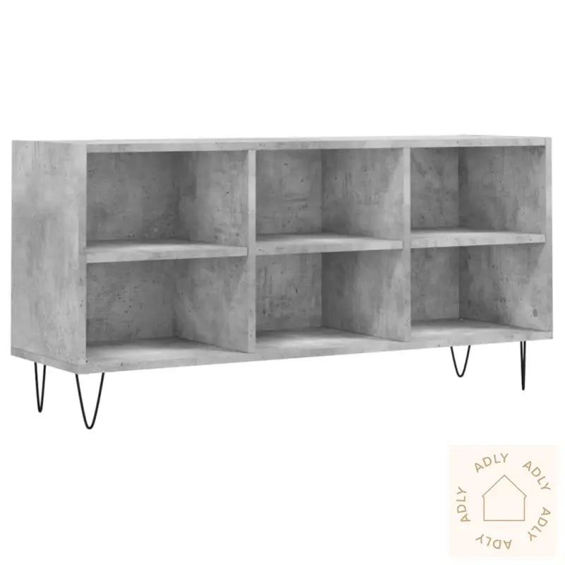 Tv-Benk Betonggrå 103,5X30X50 Cm Konstruert Tre