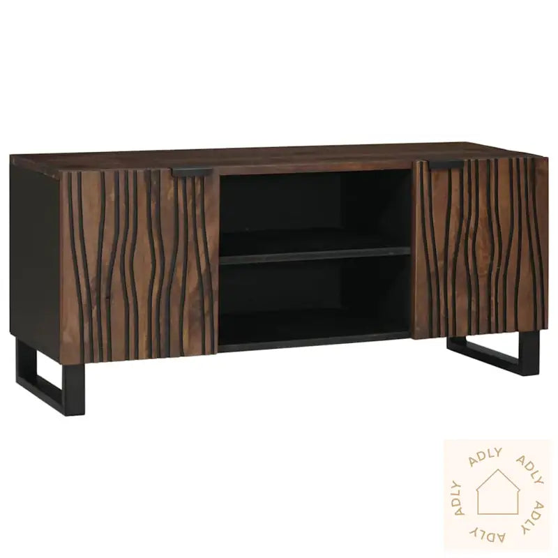 Tv-Skap, 105 X 33,5 X 46 Cm, Laget I Solid Mangotre.