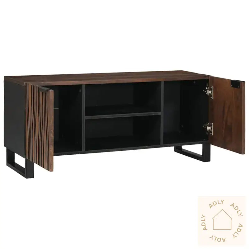 Tv-Skap, 105 X 33,5 X 46 Cm, Laget I Solid Mangotre.