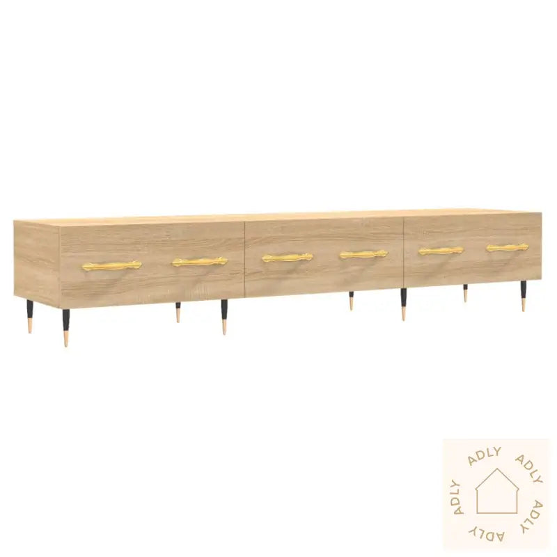 Tv-Benk Sonoma Eik 150X36X30 Cm Konstruert Tre