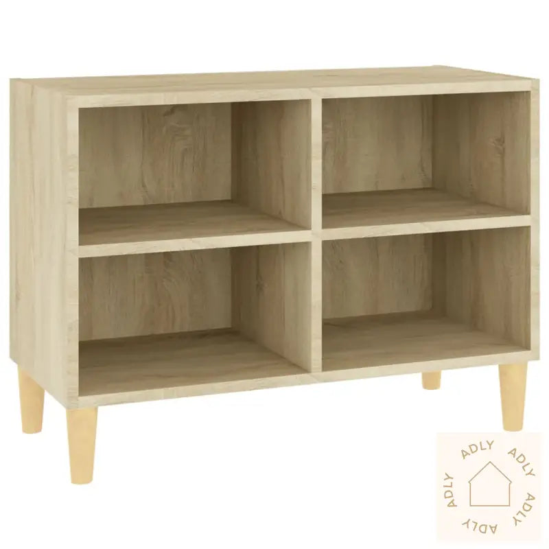 Tv-Benk Med Ben I Heltre Sonoma Eik 69,5X30X50 Cm