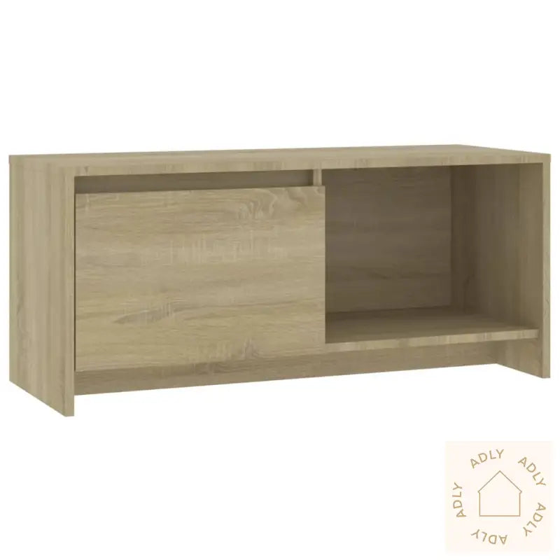 Tv-Benk Sonoma Eik 90X35X40 Cm Konstruert Tre