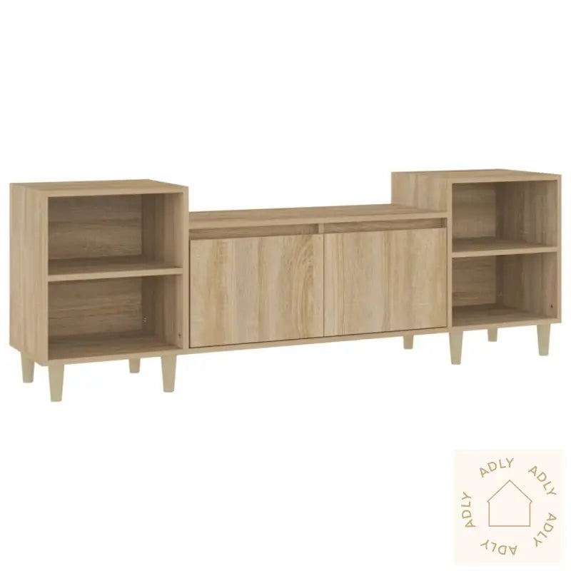 Tv-Benk Sonoma Eik 160X35X55 Cm Konstruert Tre