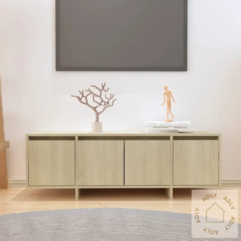 Tv-Benk Sonoma Eik 120X30X40,5 Cm Konstruert Tre