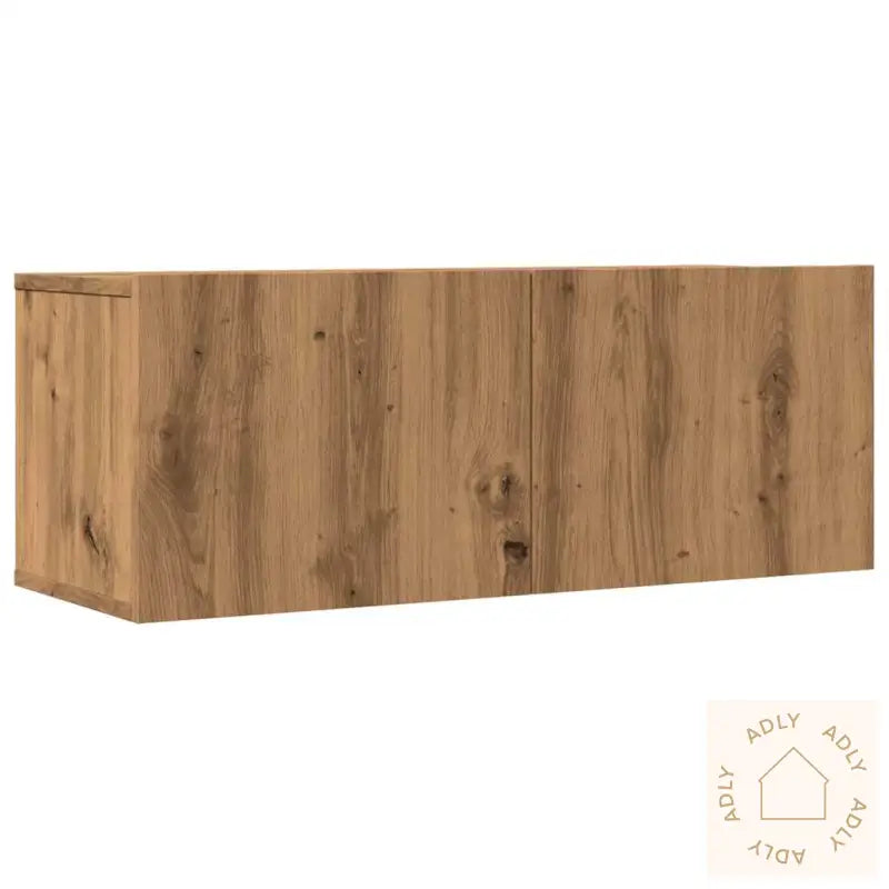 Veggmonterte Tv-Benker 2 Stk Artisan Eik 80X30X30 Cm