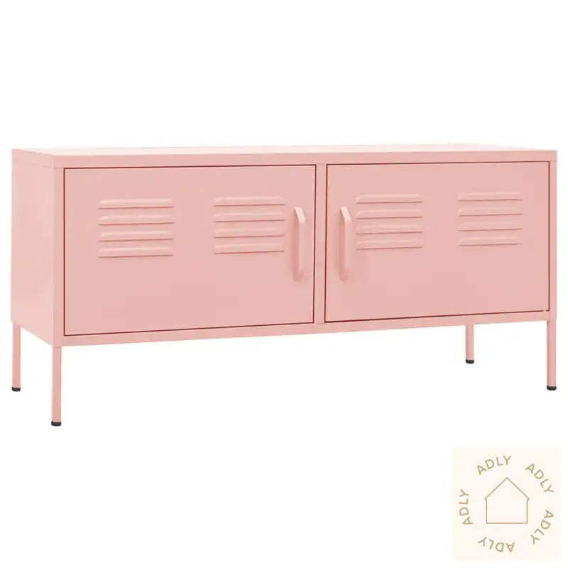 Tv-Benk Rosa 105X35X50 Cm Stål