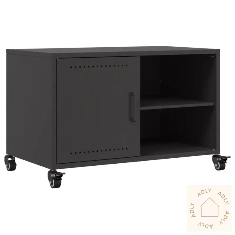 Tv-Benk Svart 68X39X43,5 Cm Stål