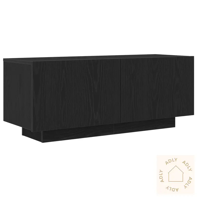 Tv-Skap I Svart Eik 100X35X40 Cm Av Konstruert Tre