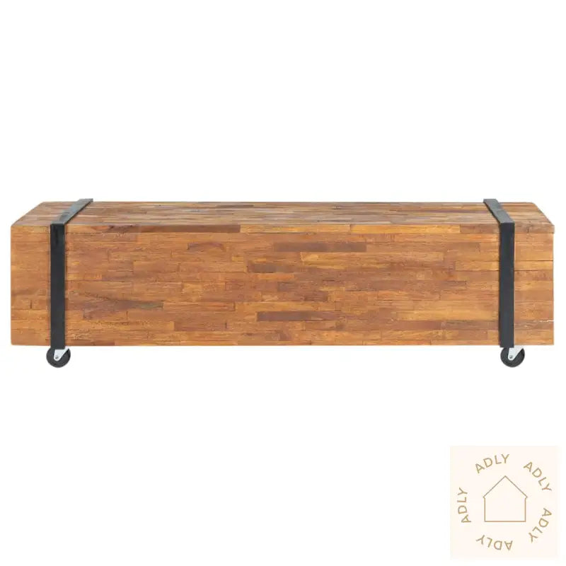Tv-Benk 110X30X32,5 Cm Heltre Teak