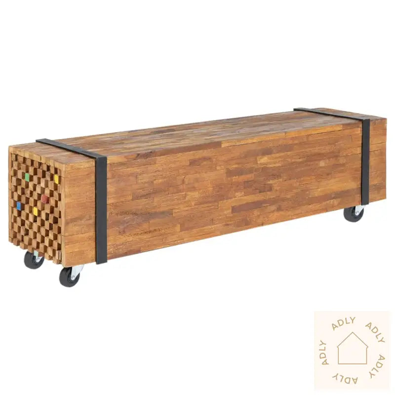 Tv-Benk 110X30X32,5 Cm Heltre Teak