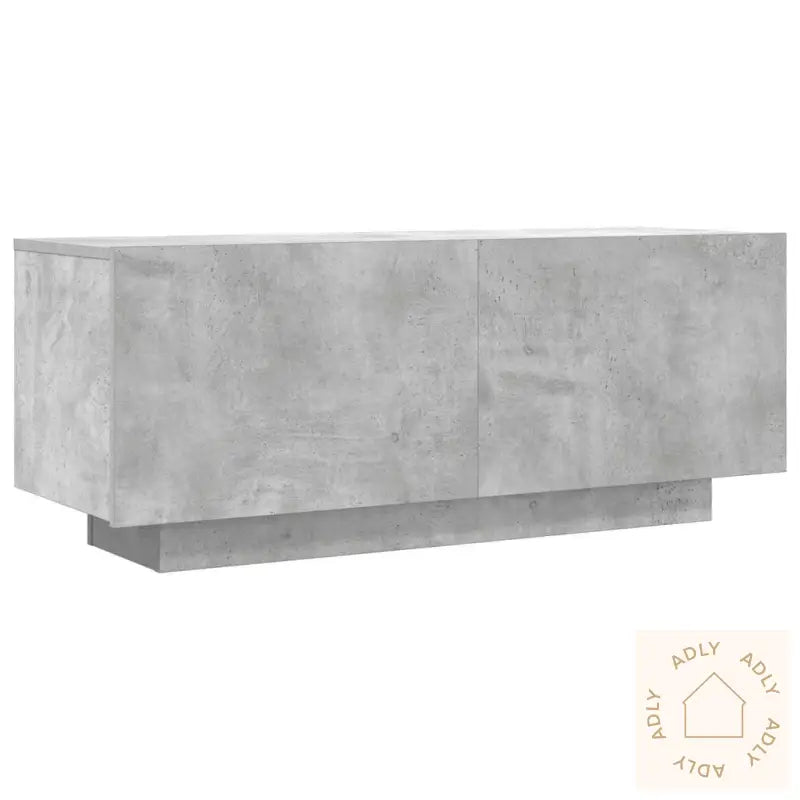 Tv-Benk Betonggrå 100X35X40 Cm Konstruert Tre