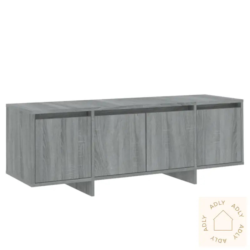 Tv-Benk Grå Sonoma Eik 120X30X40,5 Cm Konstruert Tre