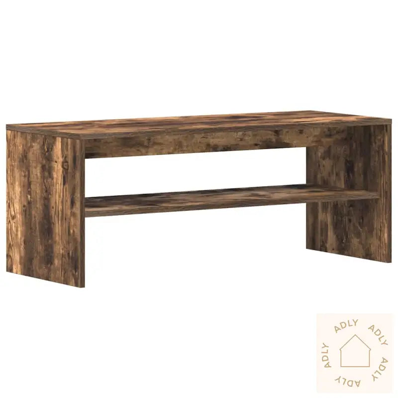 Tv-Benk Røkt Eik 100X40X40 Cm Konstruert Tre