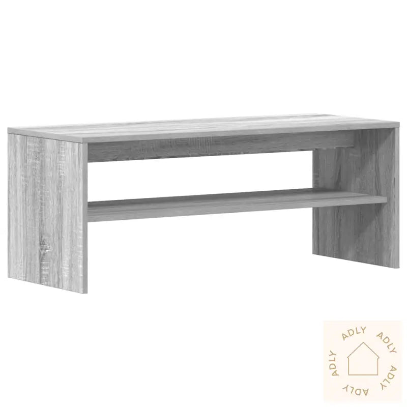Tv-Benk Grå Sonoma 100X40X40 Cm Konstruert Tre
