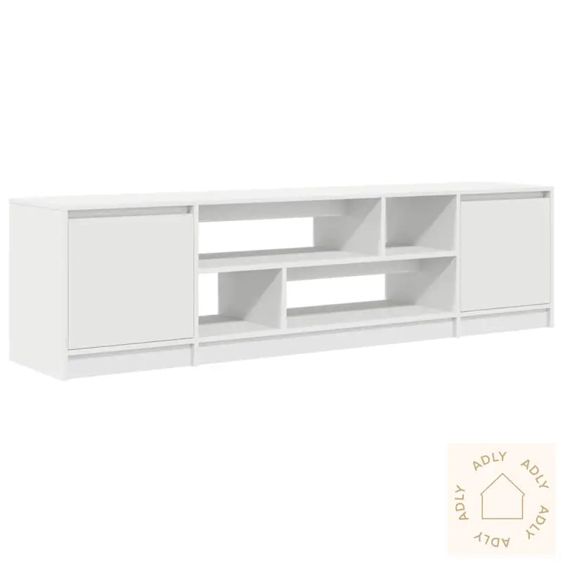 Tv-Benk Hvit 188,5X41X50 Cm Konstruert Tre