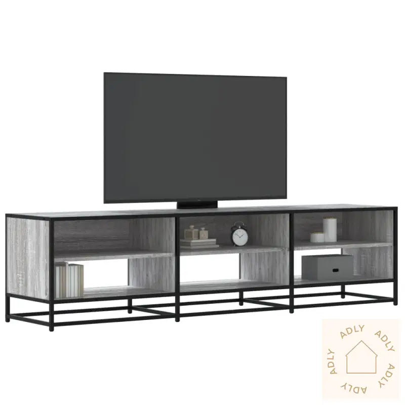 Tv-Benk Grå Sonoma 180X40X46 Cm Konstruert Tre