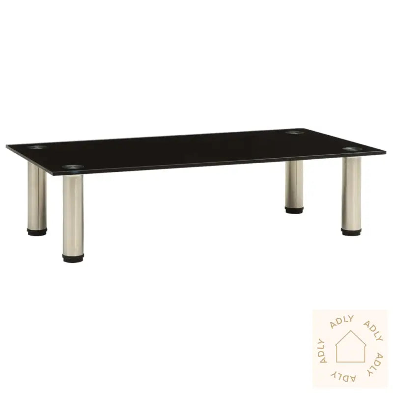 Tv-Benk Svart 60X35X17 Cm Herdet Glass