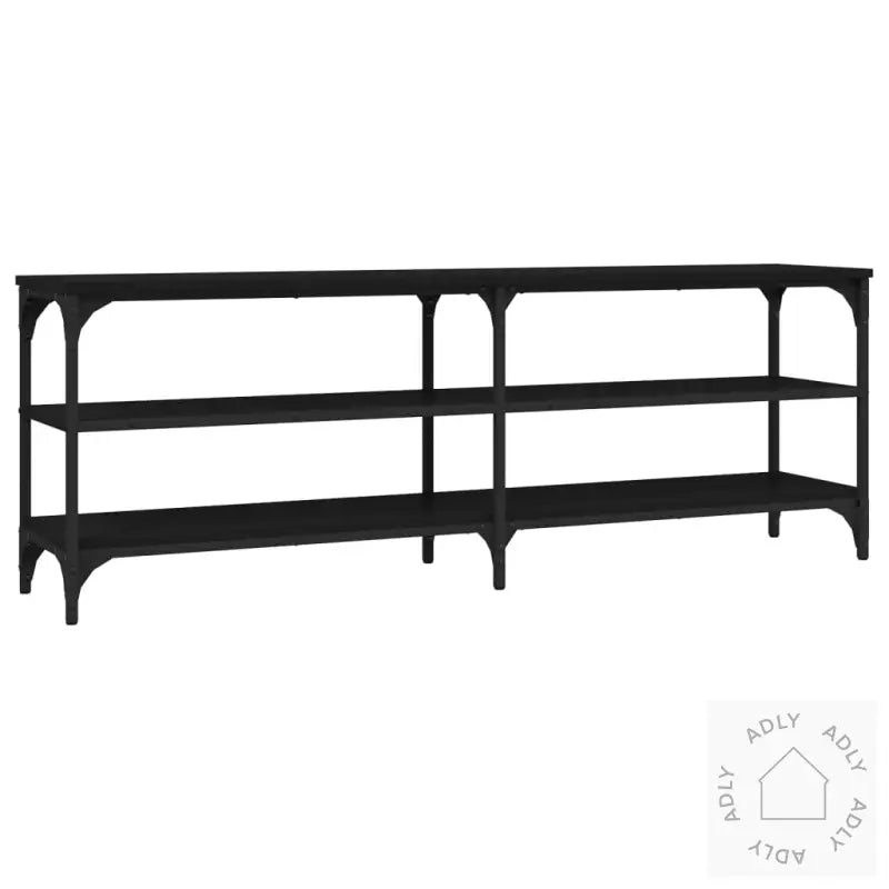 Tv-Benk Svart 140X30X50 Cm Konstruert Tre