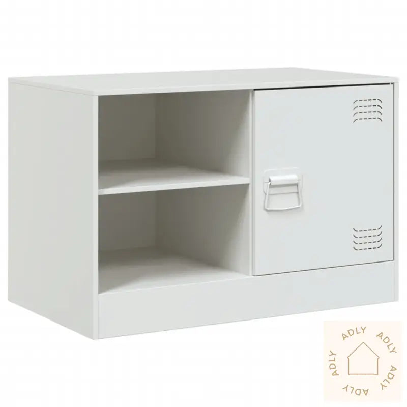 Tv-Benk Hvit 67X39X44 Cm Stål