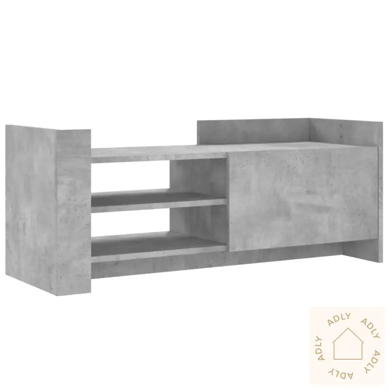 Tv-Benk Betonggrå 100X35X40 Cm Konstruert Tre