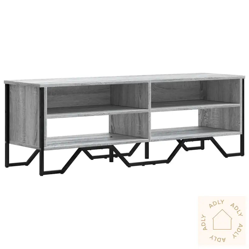 Tv-Benk Grå Sonoma 122X34X41 Cm Konstruert Tre