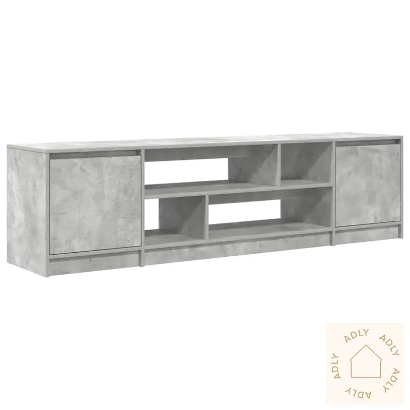Tv-Benk Betonggrå 188,5X41X50 Cm Konstruert Tre