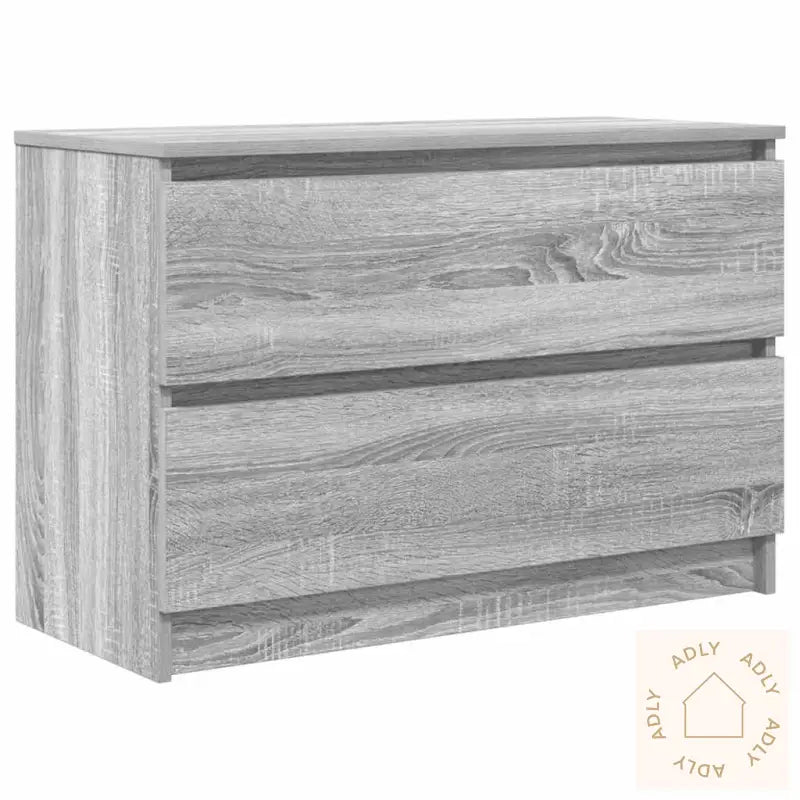 Tv-Benk Grå Sonoma 80X35X54 Cm Konstruert Tre