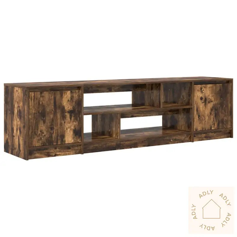 Tv-Benk Røkt Eik 188,5X41X50 Cm Konstruert Tre