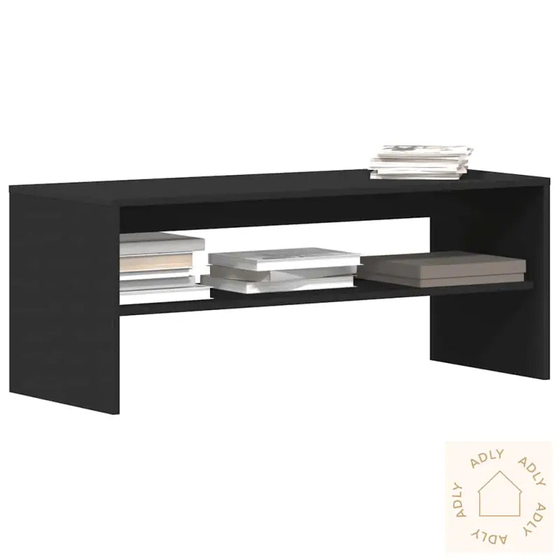 Tv-Benk Svart 100X40X40 Cm Sponplate