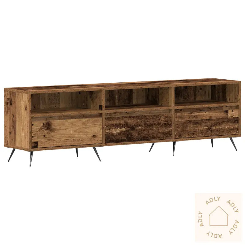 Tv-Benk Gammelt Tre 150X30X44,5 Cm Konstruert Tre