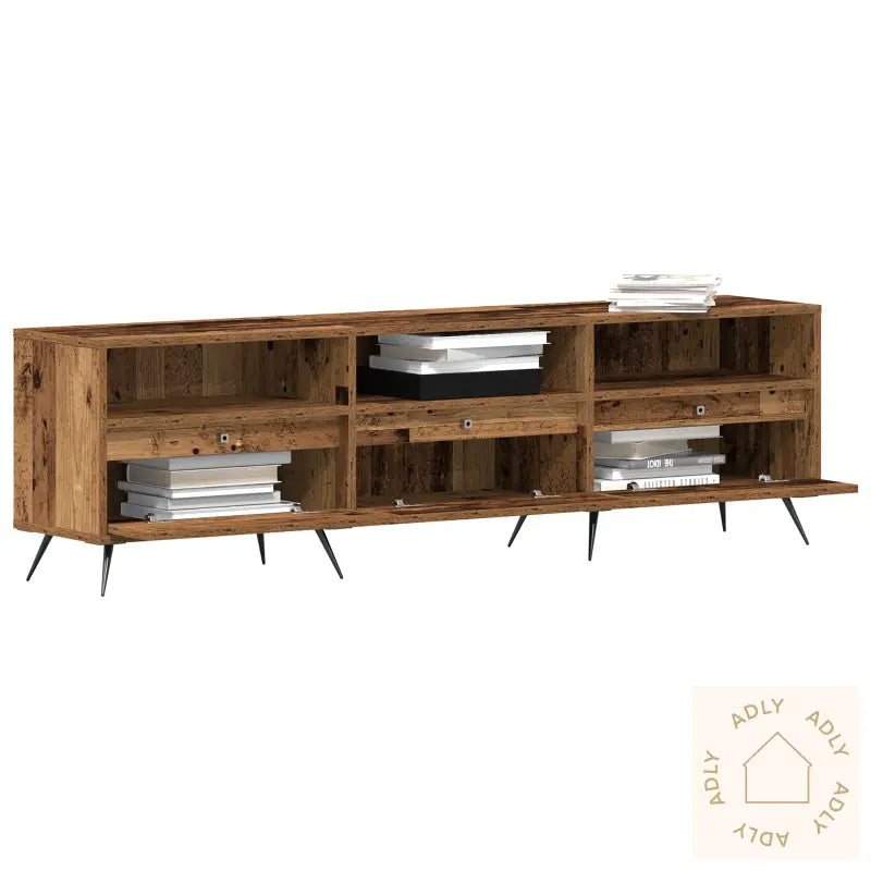 Tv-Benk Gammelt Tre 150X30X44,5 Cm Konstruert Tre