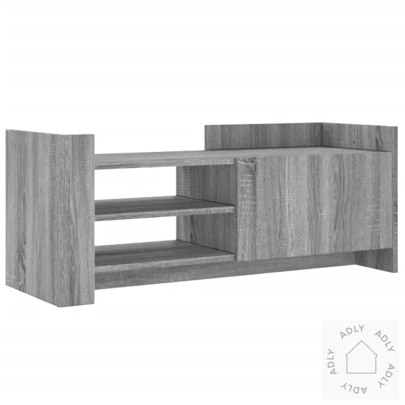 Tv-Benk Grå Sonoma 100X35X40 Cm Konstruert Tre