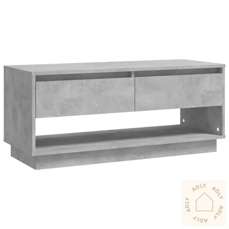 Tv-Benk Betonggrå 102X41X44 Cm Konstruert Tre