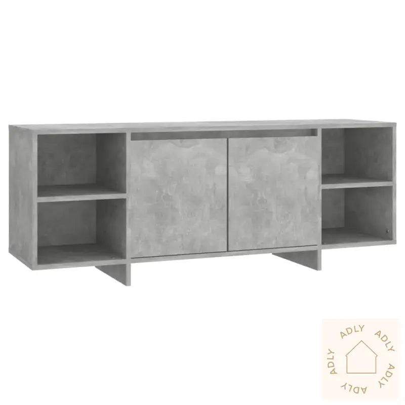Tv-Benk Betonggrå 130X35X50 Cm Konstruert Tre