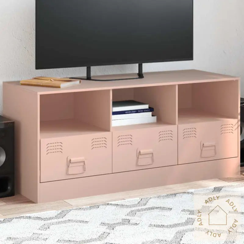 Tv-Benk Rosa 99X39X44 Cm Stål