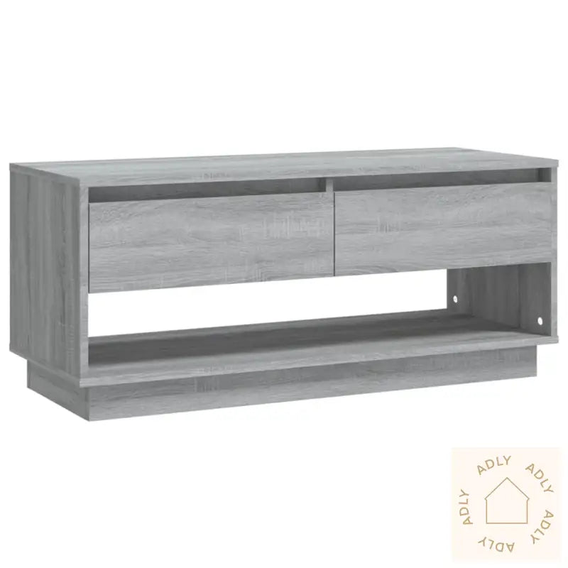 Tv-Benk Grå Sonoma 102X41X44 Cm Konstruert Tre