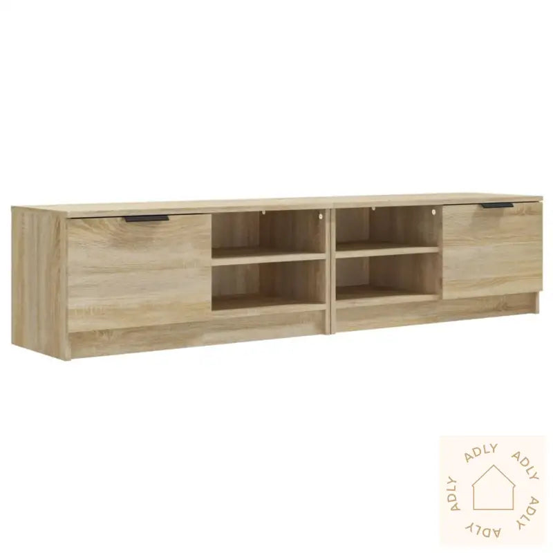 Tv-Benker 2 Stk Sonoma Eik 80X35X36,5 Cm Konstruert Tre
