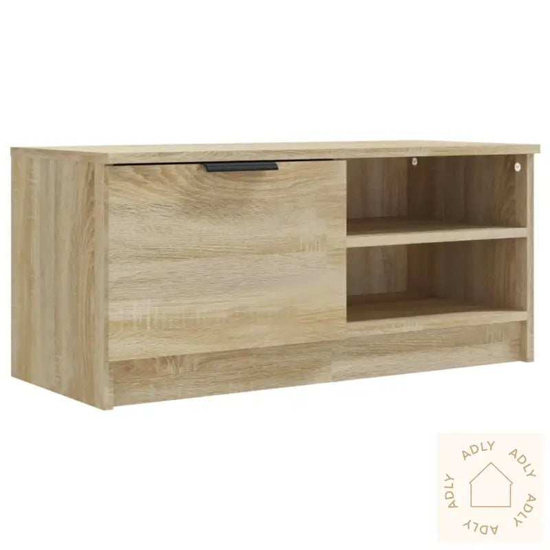 Tv-Benk Sonoma Eik 80X35X36,5 Cm Konstruert Tre