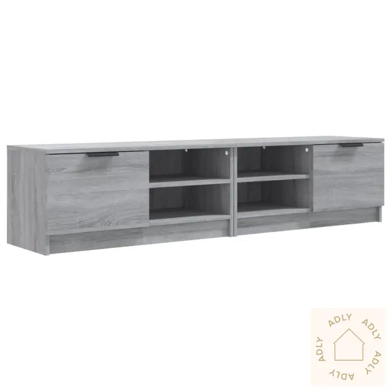 Tv-Benker 2 Stk Grå Sonoma 80X35X36,5 Cm Konstruert Tre